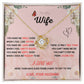 Forever and Always - To My Beautiful Wife with Love Knot Necklace and Romantic Message for Special Occasions 200206