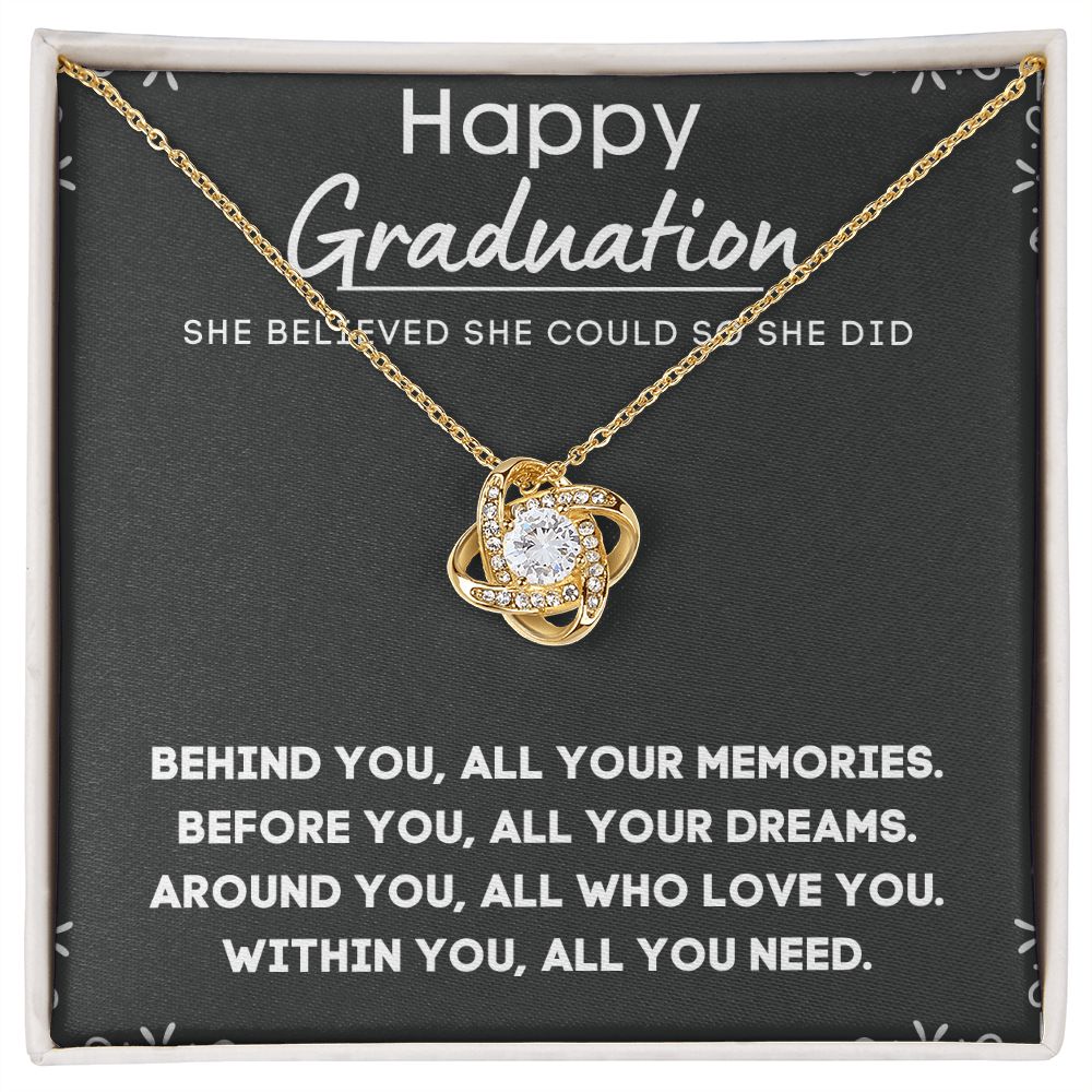 Personalized Graduation Necklace for Her - Custom Engraved Pendant to Celebrate Her Accomplishments