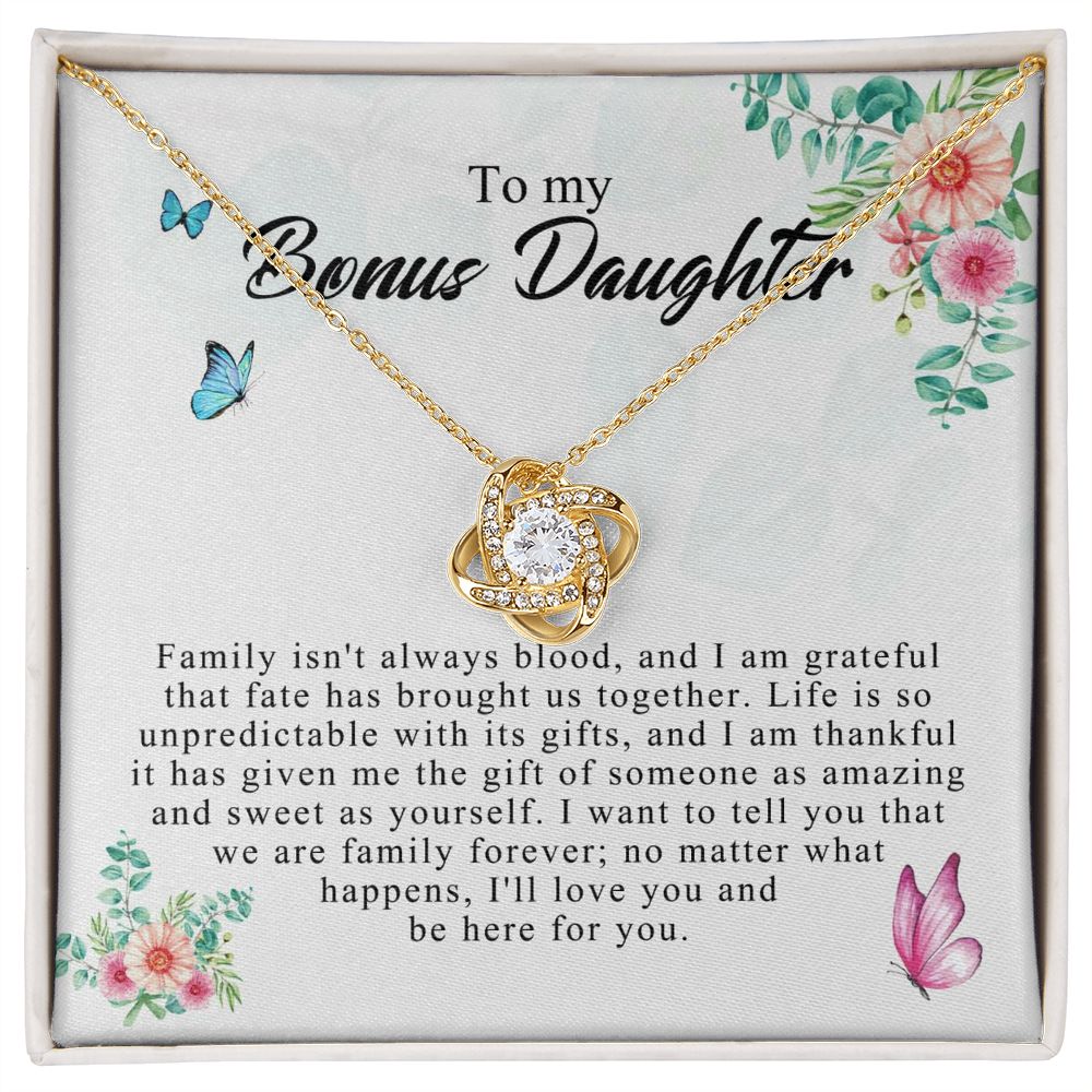 Love Knot Bonus Daughter, Step Daughter Gift, Bonus Daughter Necklace, Stepdaughter JWSN110755 B0BLP92X3Q B0BNYD1CVB