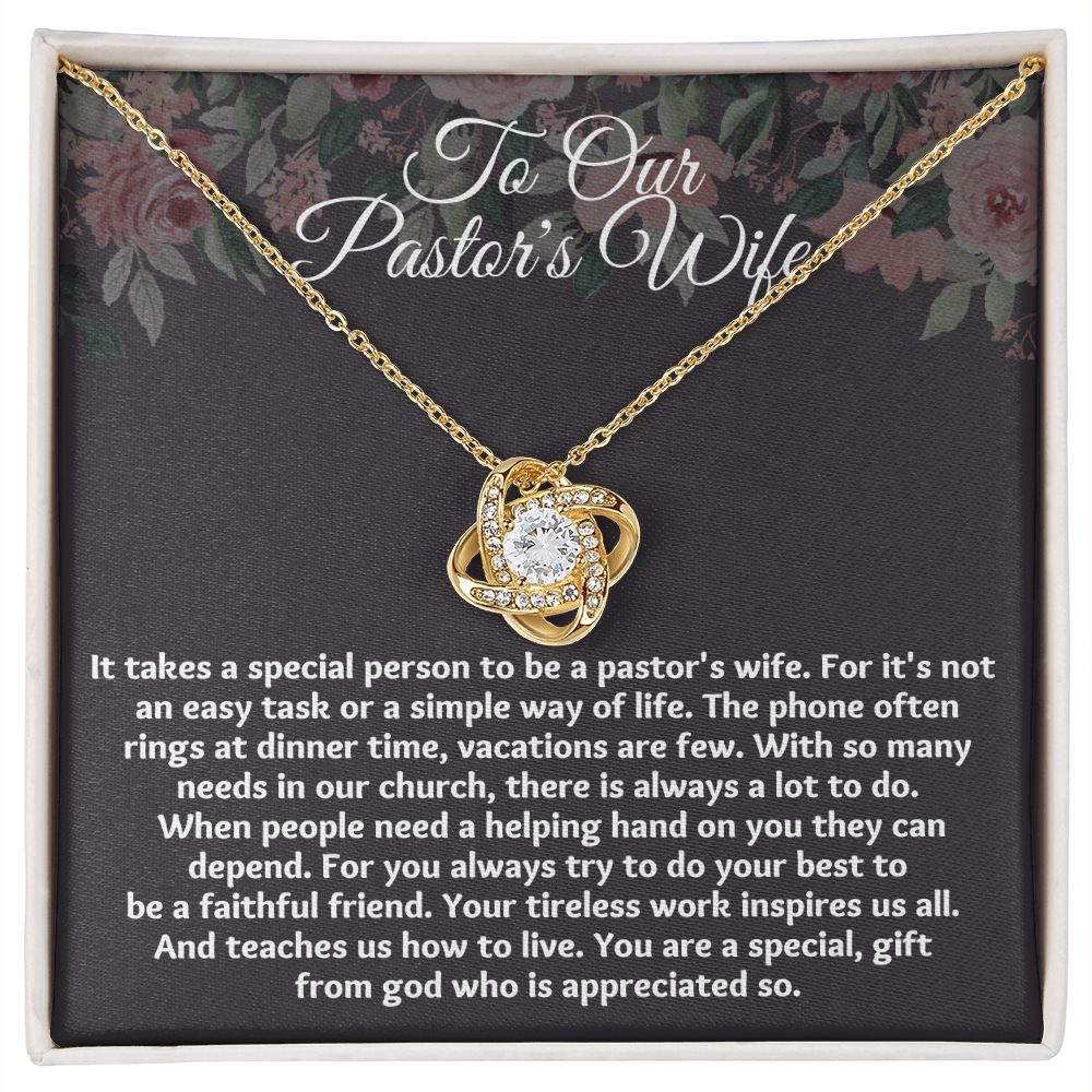 Pastor Wife Appreciation Necklace: Meaningful Gift for Christmas or Birthday"