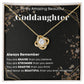 Goddaughter Gift from Godmother - Beautiful Necklace with Heartwarming Message Card - Thoughtful Necklace and Personalized Message Card Combo