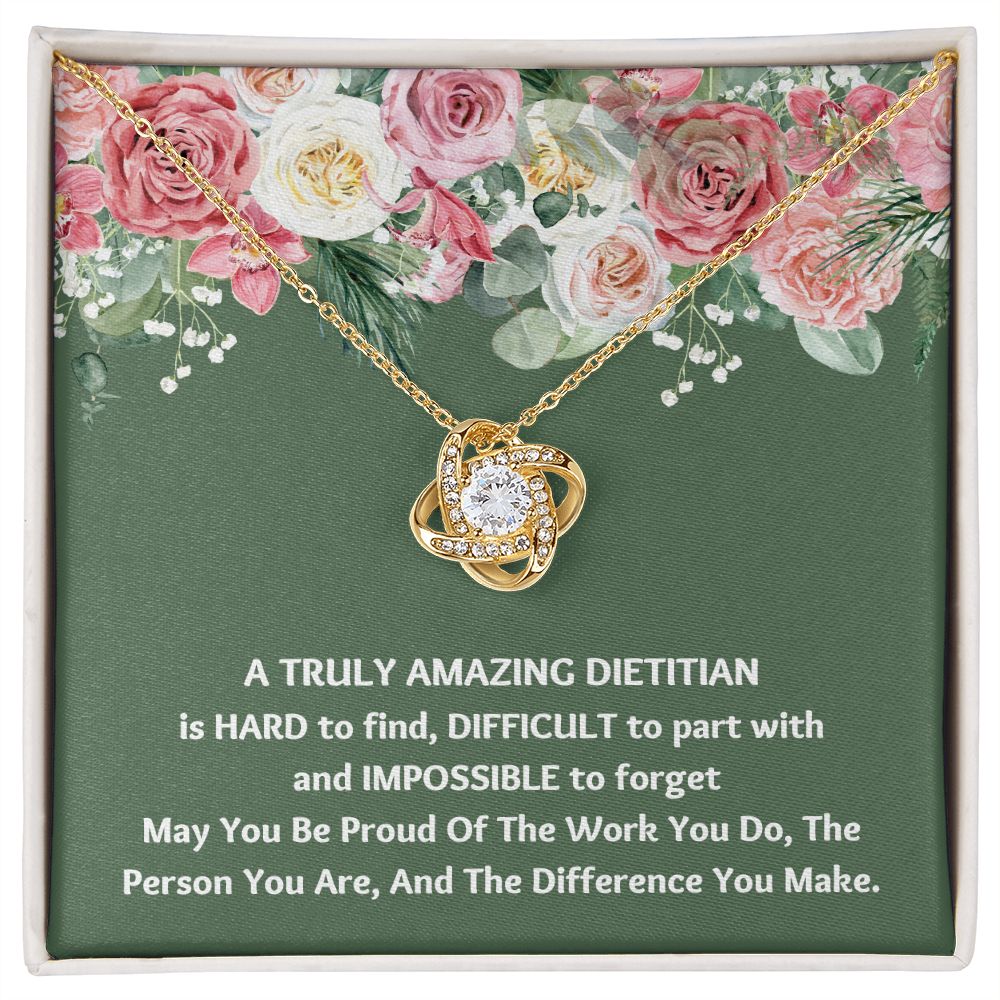 "Show Your Gratitude with the Best Dietician Appreciation Gift Necklace for Christmas"