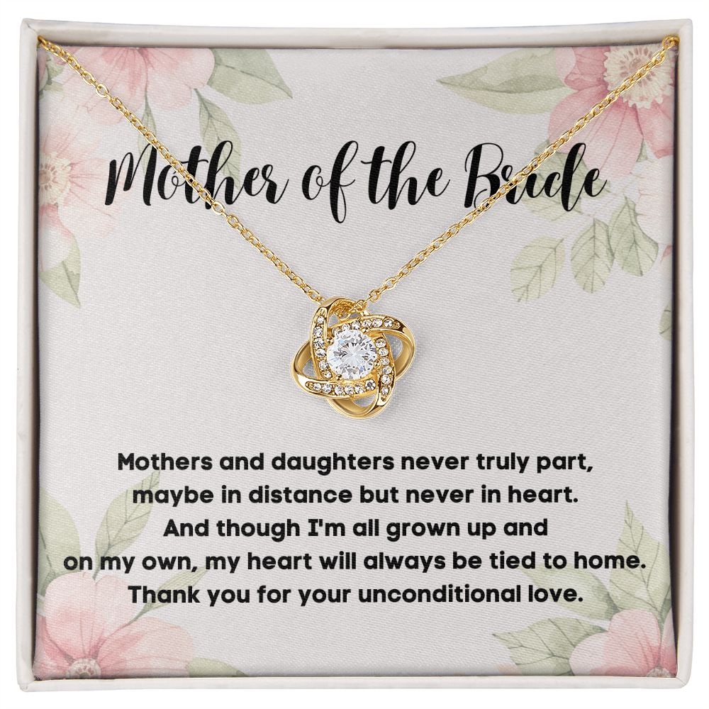 Mother of the Bride Necklace - A Beautiful Way to Express Your Gratitude - A Necklace with a Heartfelt Message Card