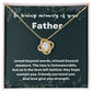 Loss of Father Sympathy Gift - In Loving Memory Necklace for Daughter or Son