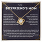 Eternal Love Boyfriend's Mom Necklace - A Gift of Endless Love and Appreciation  - A Thoughtful Gift of Gratitude and Love