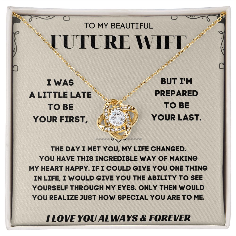Future Wife Gifts - Surprise Her with a Necklace That Will Steal Her Heart Away | 'To My Future Wife' Message Card Included
