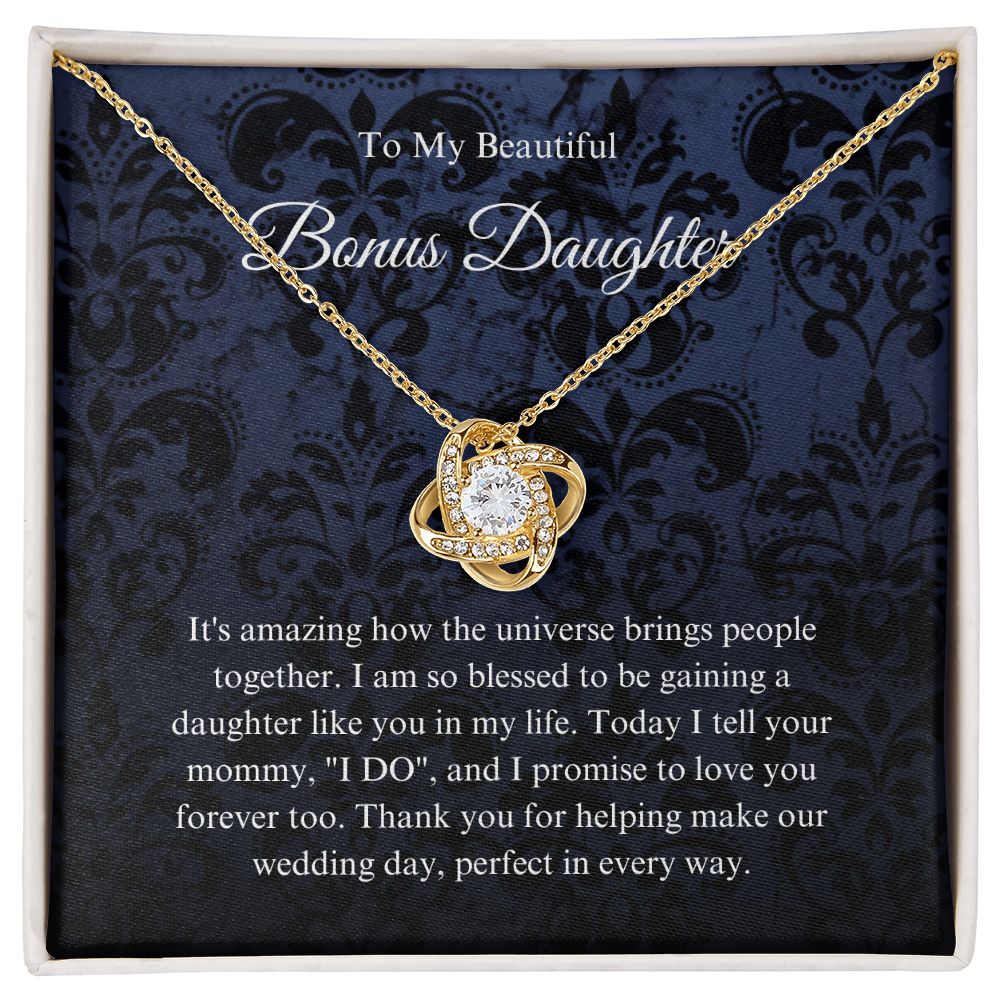To My Bonus Daughter Necklace, Bonus Daughter Gift, Step Daughter Gift from Stepmom, Step Daughter Gift from Step Dad B0BLP6NR94