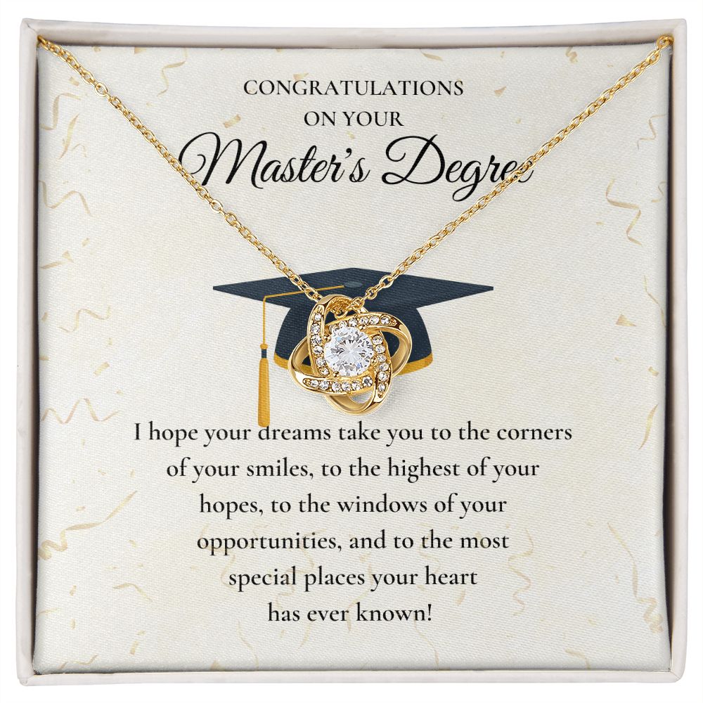 Thoughtful Master's Degree Graduation Gifts, how Your Pride with a Personalized Master's Graduation Gift, Master's Degree Graduation Gift Necklace, Masters Graduation Gift SNJW23-040302