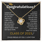 College Graduation Necklace with Custom Name and Year - Unique and Memorable Graduation Gift Idea