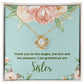 Sisters Necklace with Personalized Message Card - Meaningful Gift for Sister - A Heartfelt Gift to Brighten Your Loved One's Day