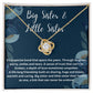 Sisters Necklace with Personalized Message Card - Meaningful Gift for Sister - A Heartfelt Gift to Brighten Your Loved One's Day