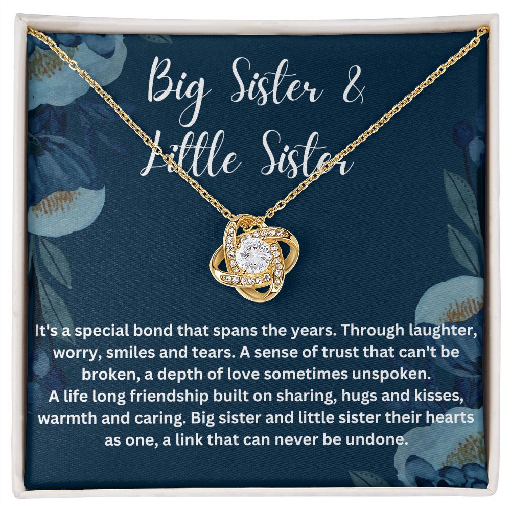 Sisters Necklace with Personalized Message Card - Meaningful Gift for Sister - A Heartfelt Gift to Brighten Your Loved One's Day