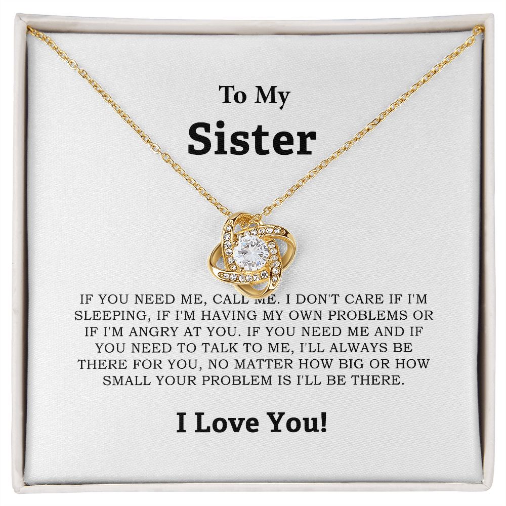 To My Sister Necklace, Present For Sister, Gift Ideas For Sister 10121 ttstore-1012-01x5 B0BPN7HVQ6