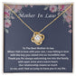 Charming Daughter-in-Law Necklace with Message Card: Thoughtful Christmas Gift for Mother-in-Law