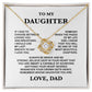 To My Daughter Necklace from Dad, Birthday Gifts For Daughter Necklace,  Gifts For Daughter From Dad,