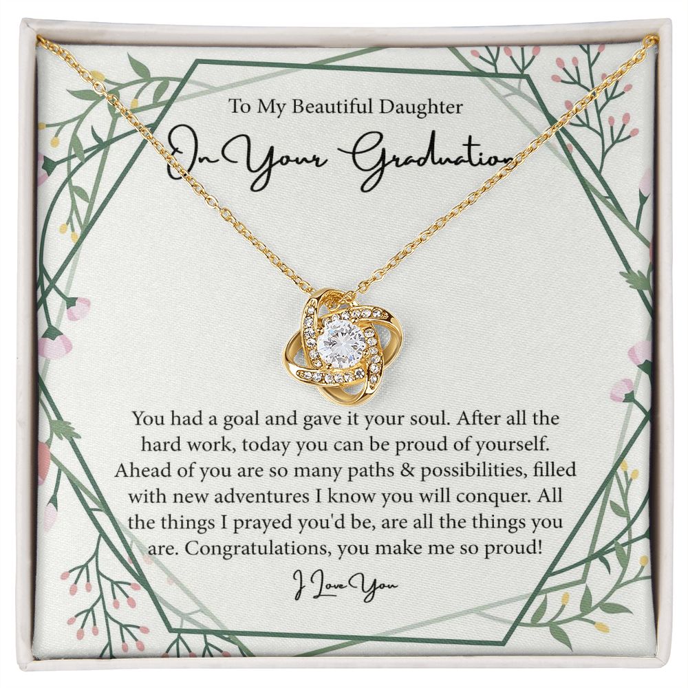 Love Knot, Daughter Graduation Gift, Graduation Gift For Daughter From Dad/Mom, Daughter High School Graduation, Daughter College Gradudation