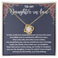 Daughter-in-Law Christmas Gift - Elegant Necklace with Personalized Card to Celebrate the Season