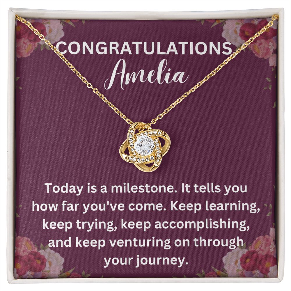 Class of 2023 Graduation Necklace for Best Friend - Personalized Pendant Gift Idea