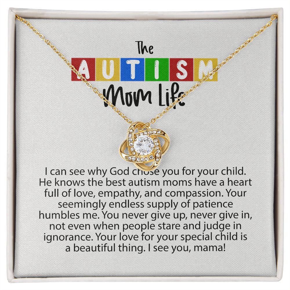 The Love Knot Necklace Autism Mom gift B09QG48YYT YU-Q8XE-WCZJ