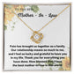 Meaningful Mother-in-Law Christmas Gift: Daughter-in-Law Necklace with Message Card