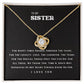 To My Sister Necklace B0BPN6CMV5