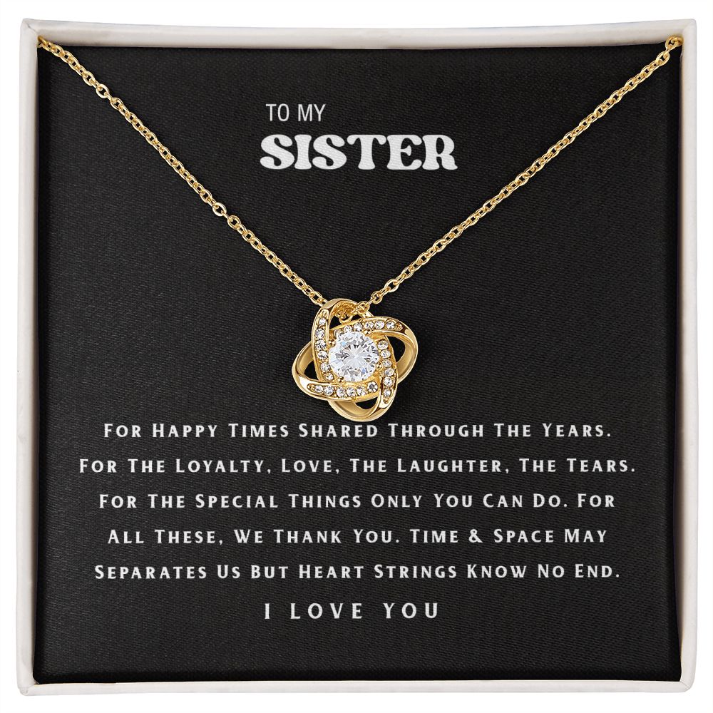 To My Sister Necklace B0BPN6CMV5