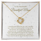 To my Boyfriend's Mum Lovely Knot Necklace B0BNXJBZY4