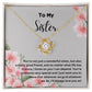 Sisters Necklace with Sentimental Message Card - Thoughtful Gift for Sister - Meaningful Gift for Sisters from Sister