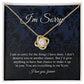 Love Knot, Apology Gift For Her, Forgiveness Gift, I'm Sorry Necklace JWSN110634 (Custom 1512)