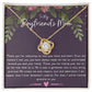 To My Boyfriend's Mom Necklace - Meaningful Boyfriend Mom Gift for Mother's Day and Beyond - The Perfect Necklace for Your Boyfriend's Mom