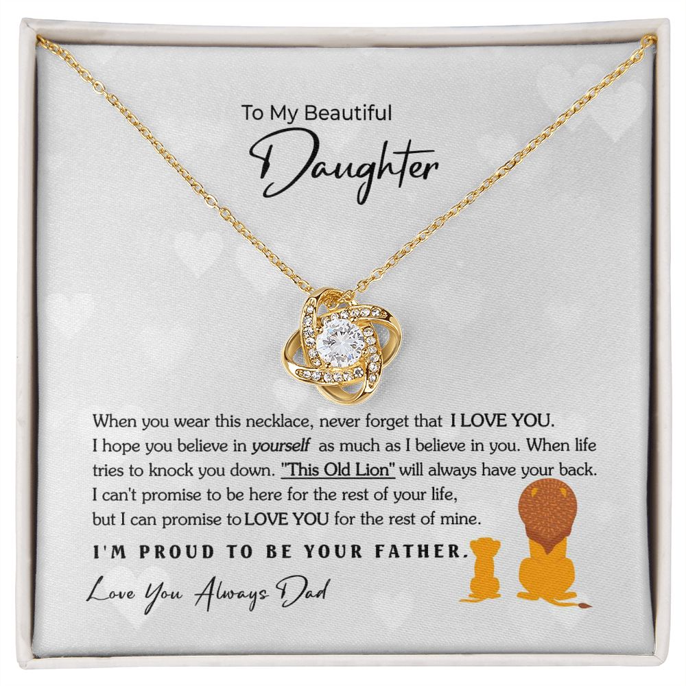 To My Beautiful Daughter Necklace, Daughter Gift from Dad, Father Daughter Gift, Christmas Gift, Unique Daughter Birthday Graduation Gift SNJW110703