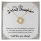 To My Badass Daughter Necklace - Inspirational Pendant for Girls,  Badass Daughter Gift, Badass Daughter Jewelry,  Daughter Gift From Mom or Dad  SNJW23-230211