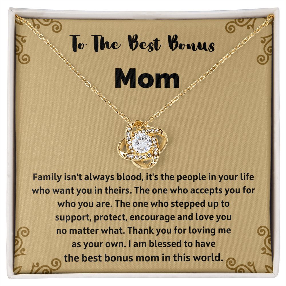 Special Bonus Mom Necklace - A Meaningful Present for Your Step-Mom to Express Your Love