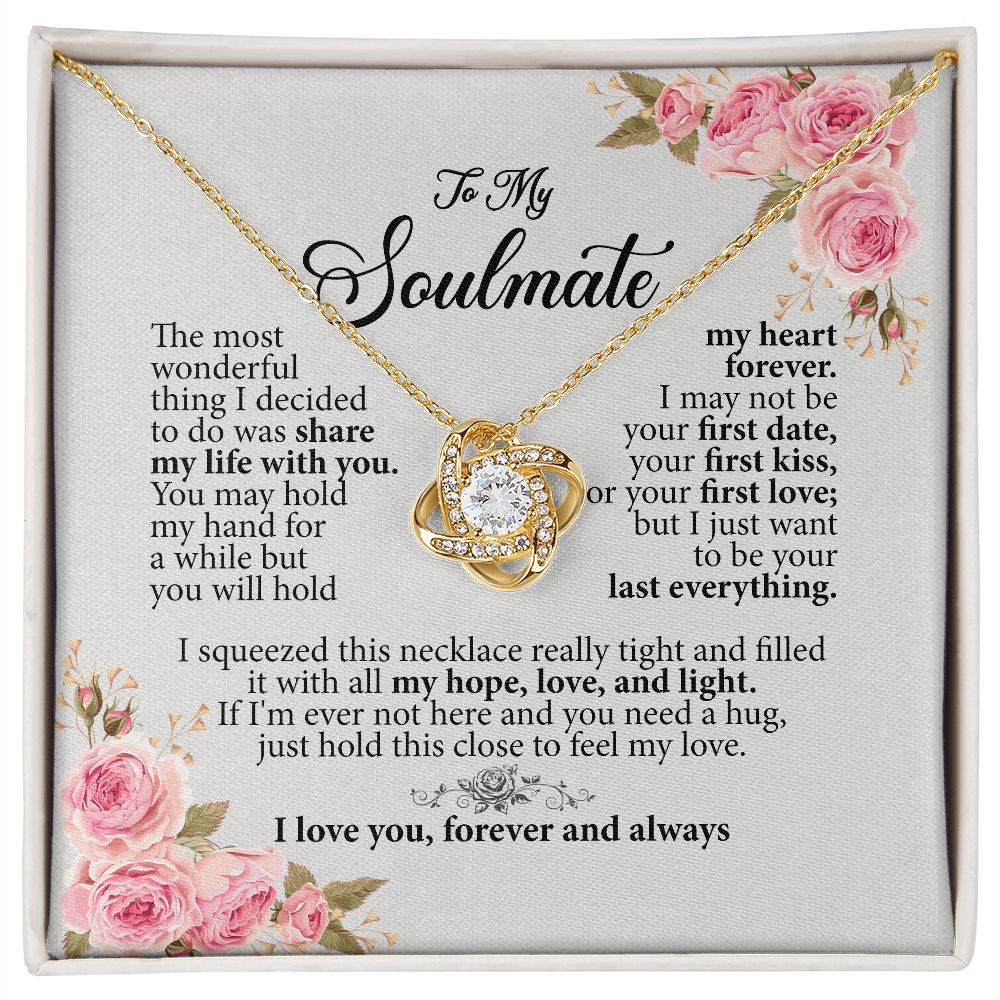 To My Beautiful Soulmate Necklace B0BPH9M6S2