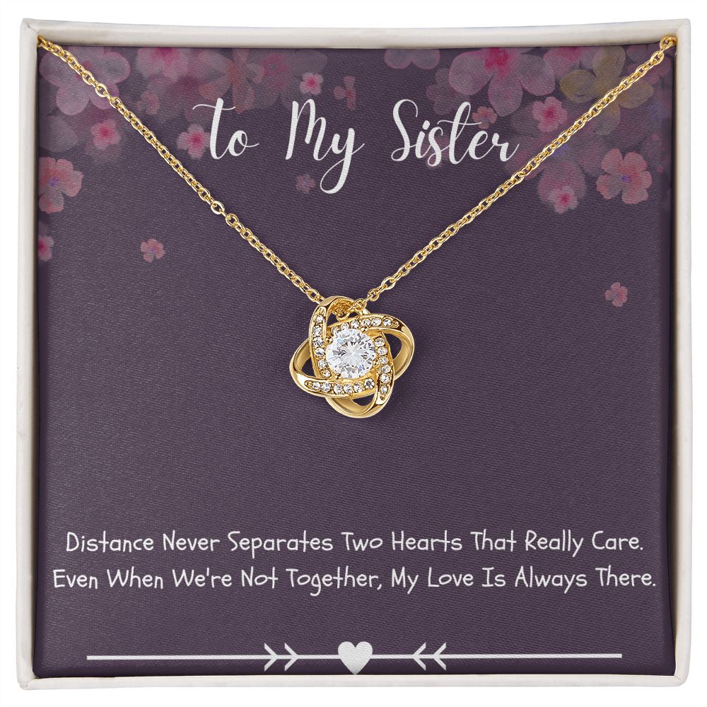 Sisters Necklace with Message Card - Meaningful Gift for Sisters from Sister - A Meaningful Gift for Your Beloved Siblings