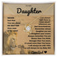 Father Daughter Necklace - To My Daughter Necklace - Unique Daughter Gifts from Dad - A Meaningful Gift from a Proud Father