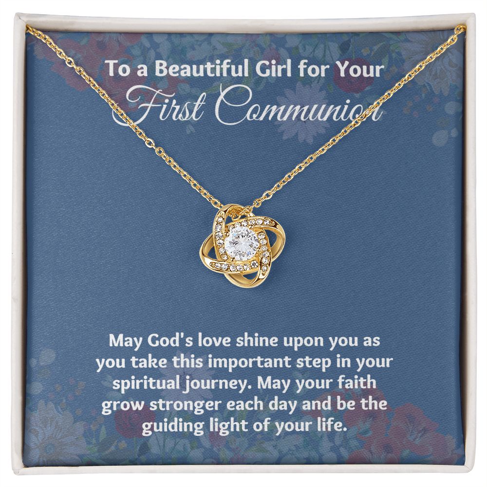 Cherish Your Daughter's First Communion with a Special Gift Necklace"