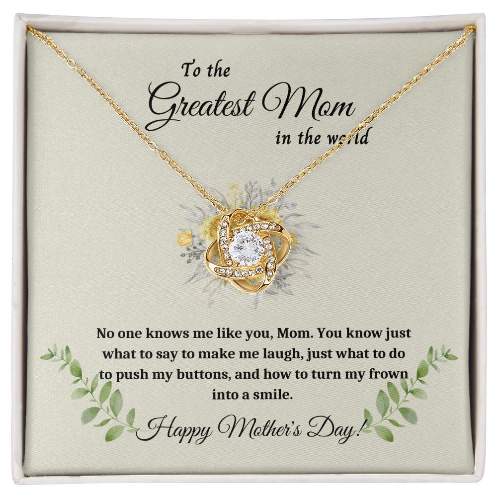 Necklace for Mom, Surprise Mom with a Love Knot Necklace - A Personalized Gift for Mother's Day , Mothers Day Gift From Son Daughter, Mother's day gift SNJW23-170310