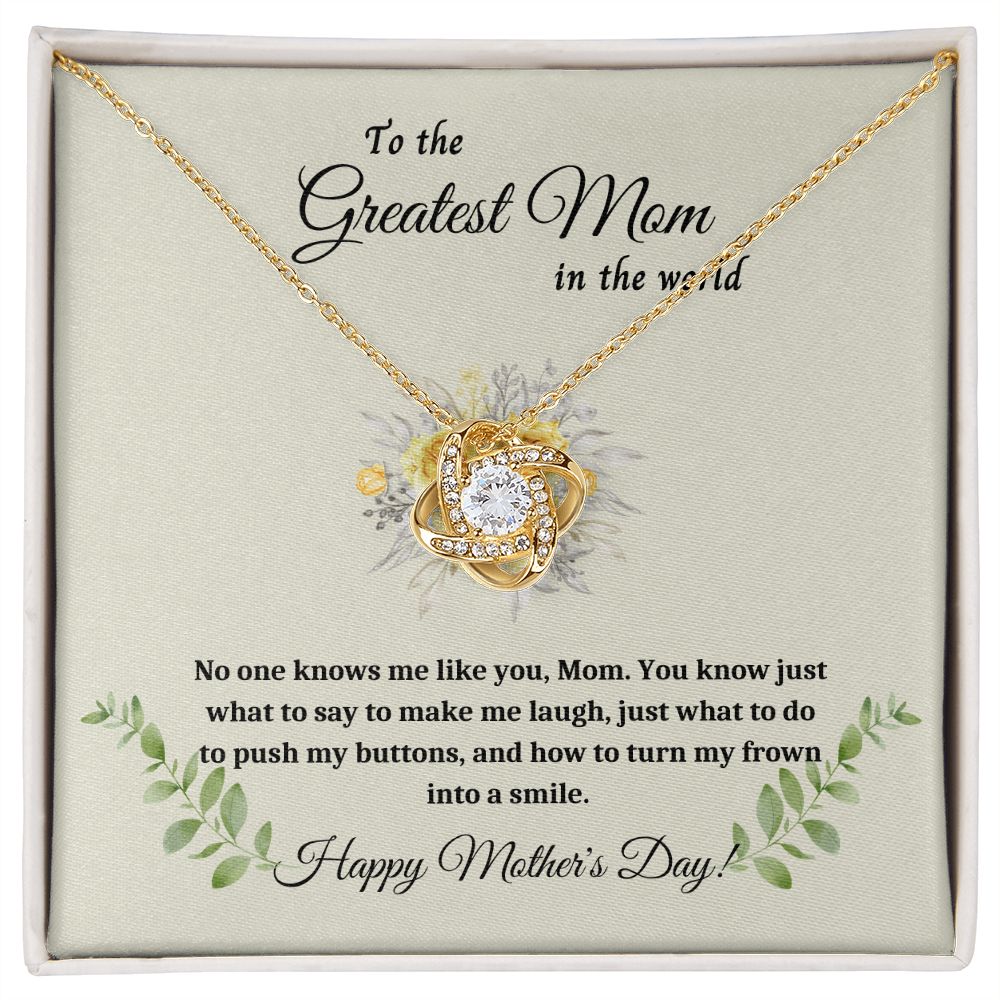 Necklace for Mom, Surprise Mom with a Love Knot Necklace - A Personalized Gift for Mother's Day , Mothers Day Gift From Son Daughter, Mother's day gift SNJW23-170310