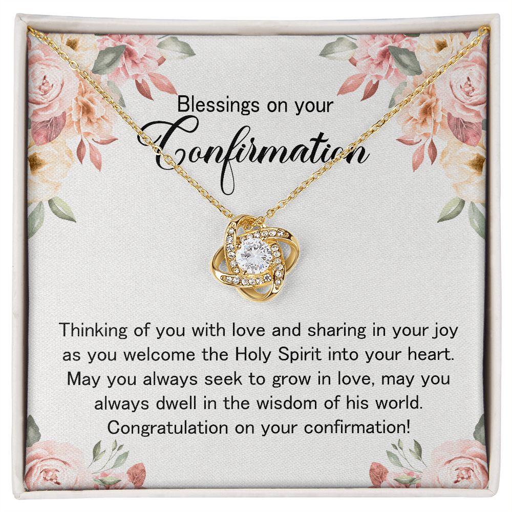 Confirmation Gift for Girls, Cubic Zirconia Necklace, Holy Confirmation Teenage Girls B0BLBGZLXQ
