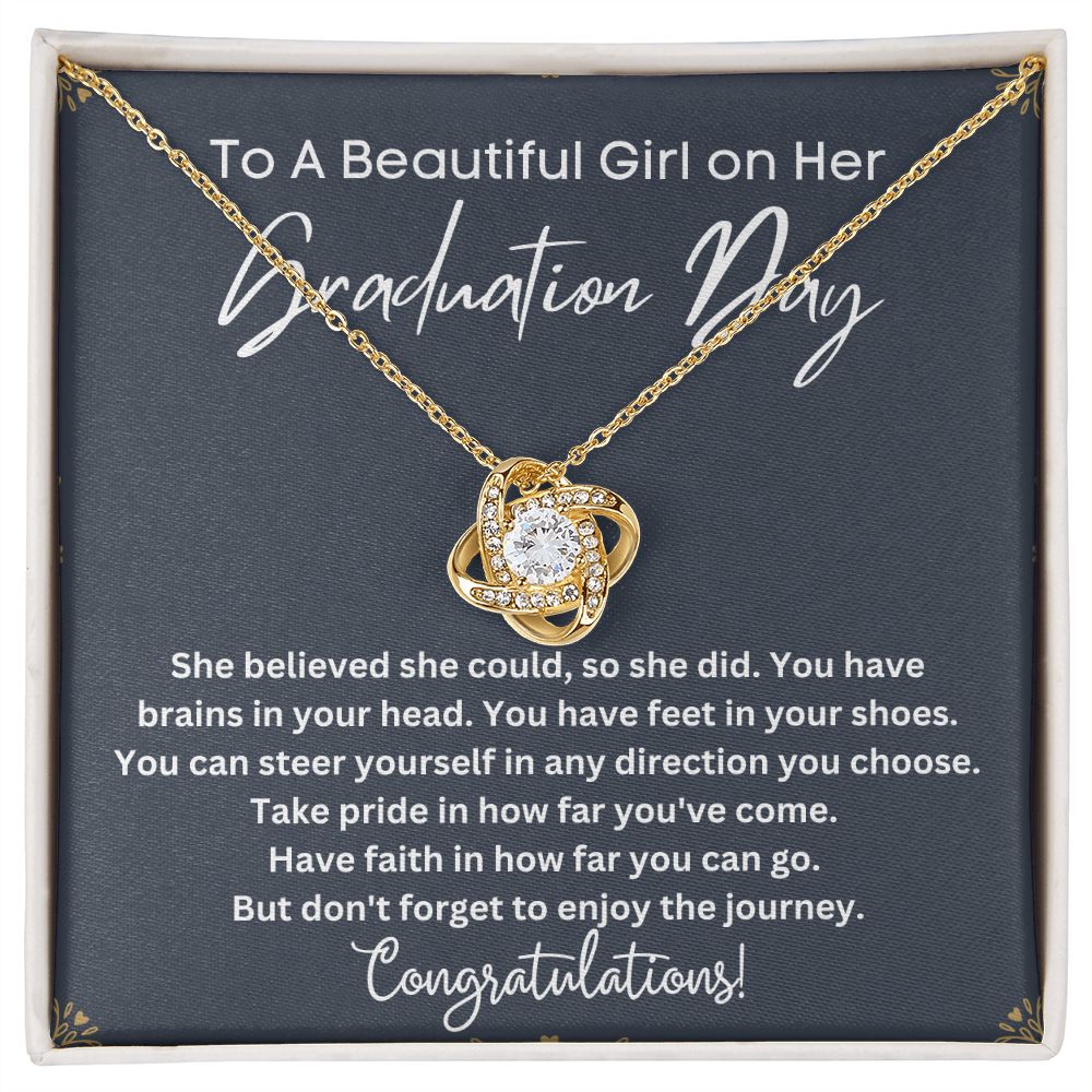 Graduation Gift Idea for Her - Personalized College Graduation Necklace to Celebrate Her Next Chapter