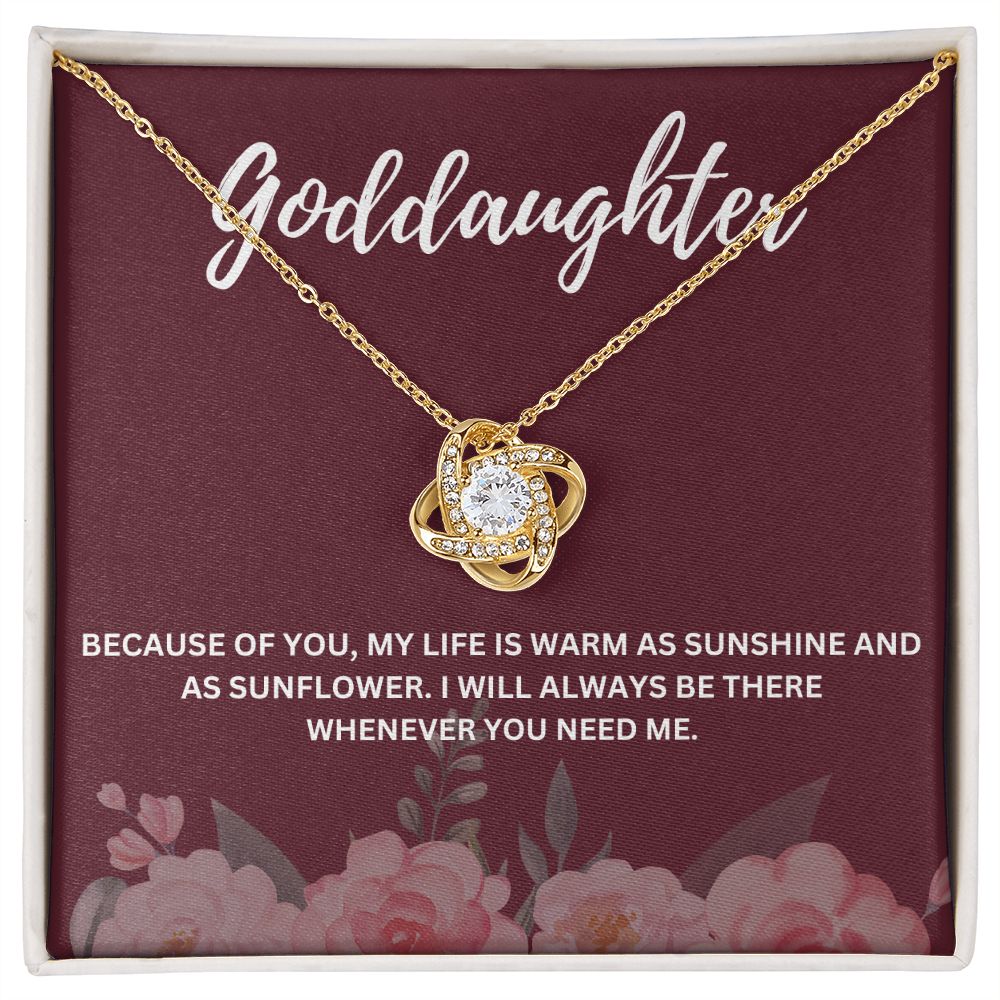 Meaningful Goddaughter Gift from Godmother - Necklace and Message Card to Celebrate Your Bond - Special Message Card and Elegant Necklace Combo to Show Your Love