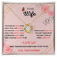 Forever and Always - To My Beautiful Wife with Love Knot Necklace and Romantic Message for Special Occasions 200204