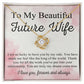 To My Future Wife Love Knot Necklace B0B7L747H4
