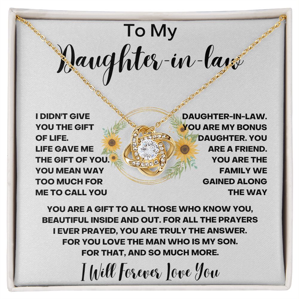 Daughter-in-Law Necklace - A Meaningful and Timeless Gift from Mother-in-Law - Elegant Necklace for Birthdays, Holidays, or Just Because