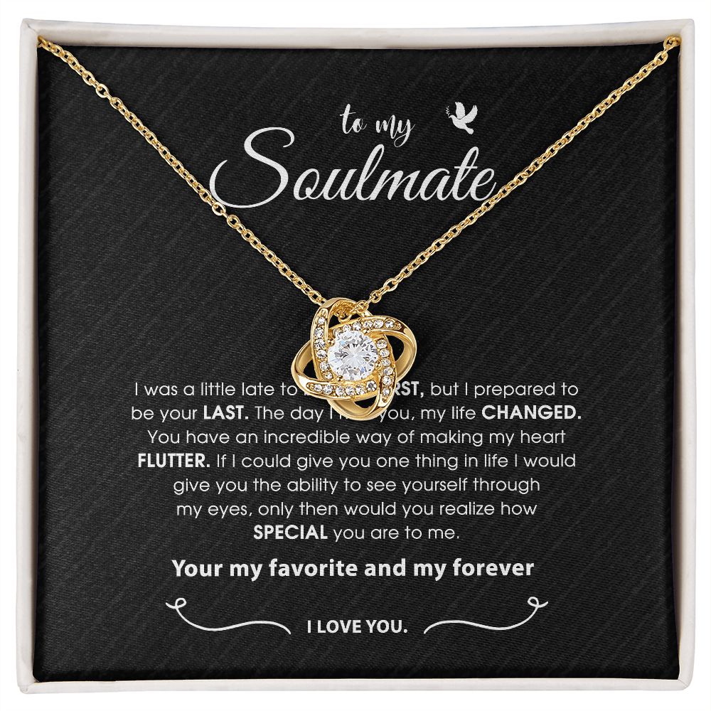 Soulmate Necklace Gift For Her, To My Soulmate Necklace, , Jewelry Gift Her, Love Necklace Gifts For Her, Soulmate Gift, Soulmate Jewelry SNJW110902 (Custom)