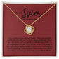 The Love Knot Necklace Sister Gift B09QFPVFDL