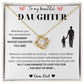 Father Daughter Necklace - "Unconditional Love" Necklace - A Token of Your Endless Love for Your Daughter
