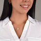 JWSHINEE To My Soulmate Necklace For Women 14K White Gold Plated Elegant Water Drop Gifts For Her
