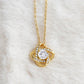 JWSHINEE To My Soulmate Necklace For Women 14K White Gold Plated Elegant Water Drop Gifts For Her